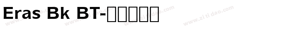 Eras Bk BT字体转换